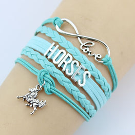 Retro Love Horses For Infinity Bracelets