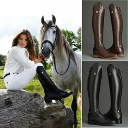 Cute Leather Women Rider Boots