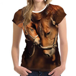 3D Real Horse Tee